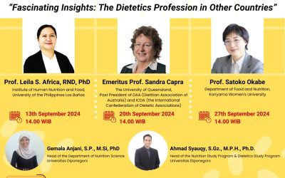 Program Studi Profesi Dietisien UNDIP Gelar Webinar Series The Dietetics Profession