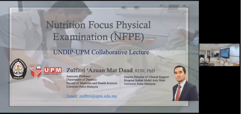 Perkuat Keterampilan Klinis: Departemen Ilmu Gizi FK UNDIP Hadirkan Profesor Universiti Putra Malaysia untuk Pendalaman Nutrition Focus Physical Examination (NFPE)